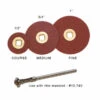 Moore's Adalox 3/4 Inch Brass Center Sanding Discs Box 100-91874 -Watch Screwdrivers Store 10.01077 70666.1658872085
