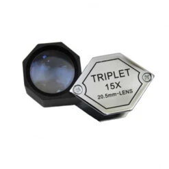 15x Triplet Hexagonal Jewelers Loupe