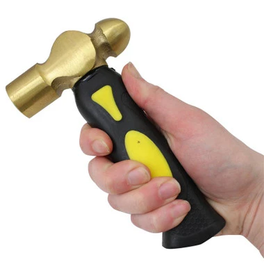 Stubby Brass Jewelers Hammer 1 Lb With Ballpein Style Head 6 Stubby Brass Jewelers Hammer 1 Lb With Ballpein Style Head - Image 4