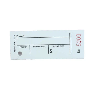 Printed Job Repair Tags With Claim Checks 2 7/8 X 2 3/8 Inches Box Of 100 5 Printed Job Repair Tags With Claim Checks 2 7/8 X 2 3/8 Inches Box Of 100 - Image 3