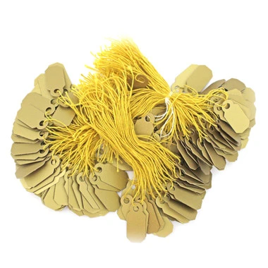 Arch Crown String Tags - 21mm X 9mm Gold Pkg Of 250 4 Arch Crown String Tags - 21mm X 9mm Gold Pkg Of 250 - Image 2