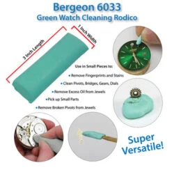 Bergeon 6033 Rodico The Original Green Putty Watch Cleaner -Watch Screwdrivers Store bergeon 6033 rodico 64409.1658723414