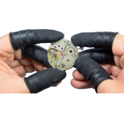 Black Latex ESD Safe Finger Cots Packages Of 100-92408 -Watch Screwdrivers Store bergeon finger cots 7968photo3 64360.1658872060 1