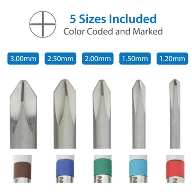 Bergeon 30081-C-P05 Phillips Screwdriver Set Of 5 Swiss Made 6 Bergeon 30081-C-P05 Phillips Screwdriver Set Of 5 Swiss Made - Image 4