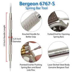Bergeon 6767-S Metal Watch Band Pin Removing Tool -Watch Screwdrivers Store bergeon spring bar 6767photo3 50316.1658723435