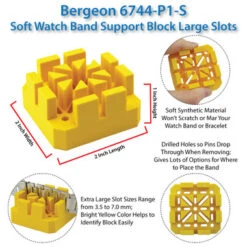 Bergeon 6744-P1-S Soft Band Support Block Watch Tool -Watch Screwdrivers Store bergeon yellow soft block 6744.06 95207.1658723413