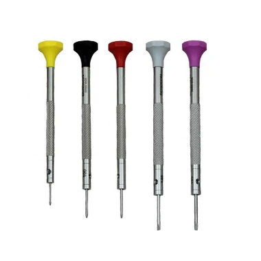 Bergeon Stainless Steel Screwdrivers 5 Piece Set In Pouch 4 Bergeon Stainless Steel Screwdrivers 5 Piece Set In Pouch - Image 2