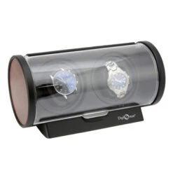 Diplomat Double Automatic Watch Winder Wood Trim