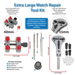 Extra Large Watch Repair Tool Kit Made For XL Oversized Watch Repair -Watch Screwdrivers Store extra large repair kit 59.0289photo3 59415.1658723439