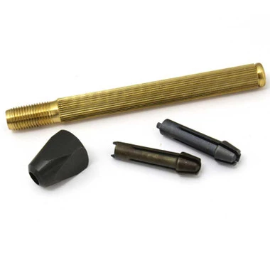 Horotec 5 Piece Brass Pin Vise Set In Wood Box 6 Horotec 5 Piece Brass Pin Vise Set In Wood Box - Image 4