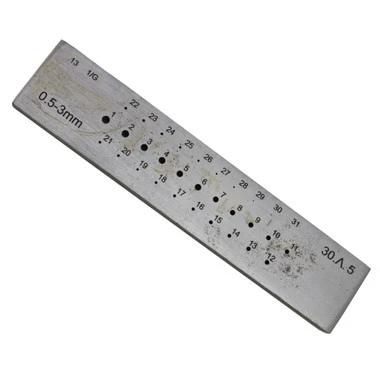 31 Hole Round Steel Drawplate Economy 0.5 Mm To 3.0 Mm 3 31 Hole Round Steel Drawplate Economy 0.5 Mm To 3.0 Mm