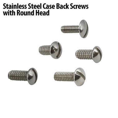 Stainless Steel Case Back Screws With Round Head Refills-90394 4 Stainless Steel Case Back Screws With Round Head Refills-90394 - Image 2