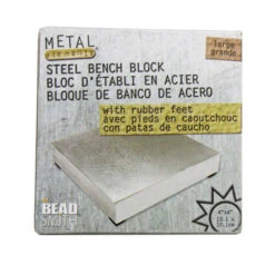 Solid Steel Square Bench Block With Feet Repair Pad 4 X 4 Inches -Watch Screwdrivers Store steel bench block 13.0143 44847.1659442510
