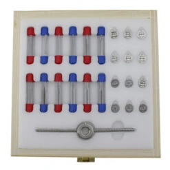 German Made Metric Tap And Die Set .4 To 1.4mm In Wood Box -Watch Screwdrivers Store tap and die 56.165photo2 74566.1659986032