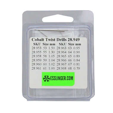 Gold Cobalt Twist Drills 12 Piece Assortment 0.79 To 1.50 Mm 3 Gold Cobalt Twist Drills 12 Piece Assortment 0.79 To 1.50 Mm